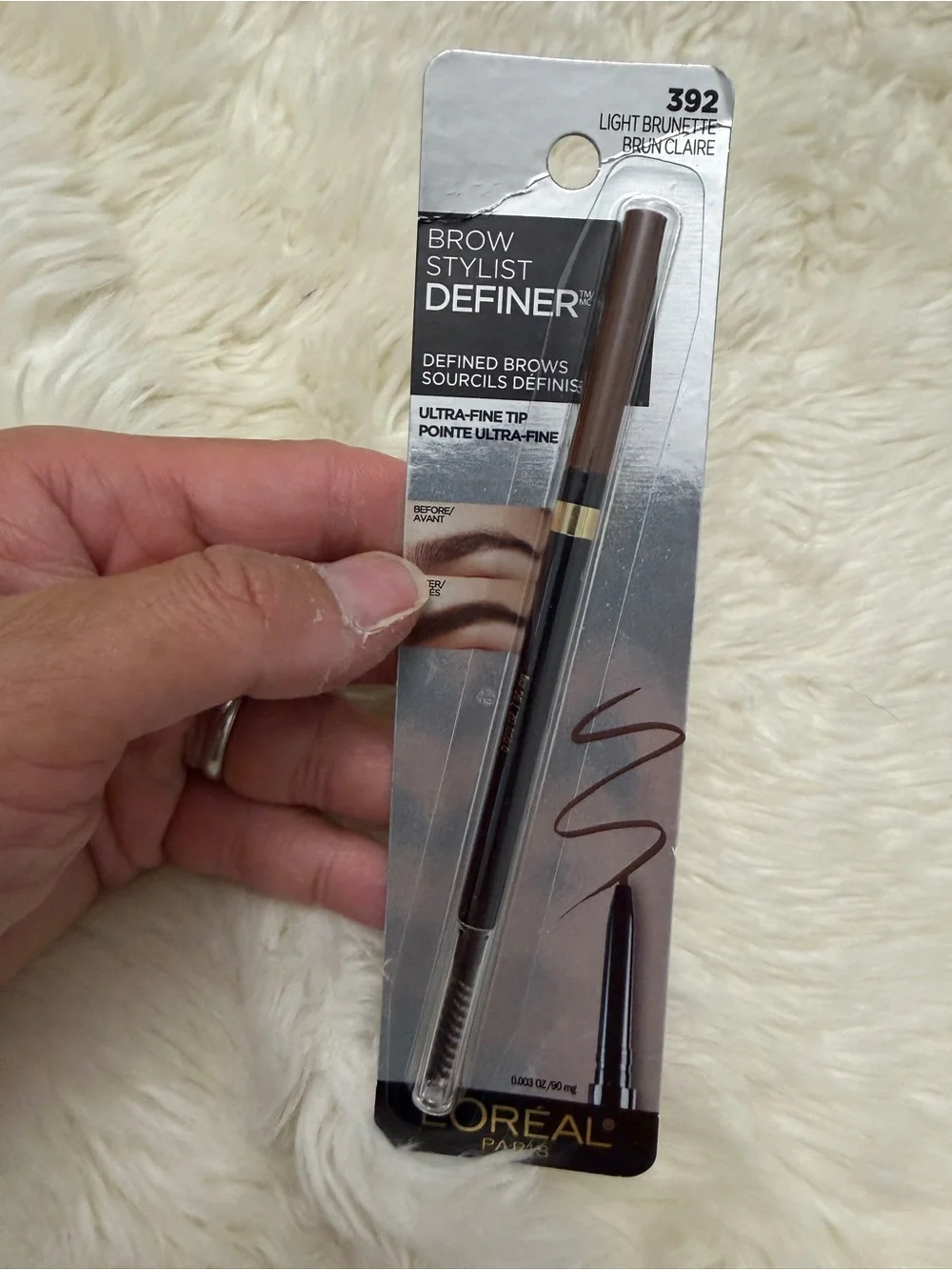 L'Oréal Brow Stylist Definer Waterproof Eyebrow Pencil 392 light brunette
